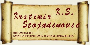 Krstimir Stojadinović vizit kartica